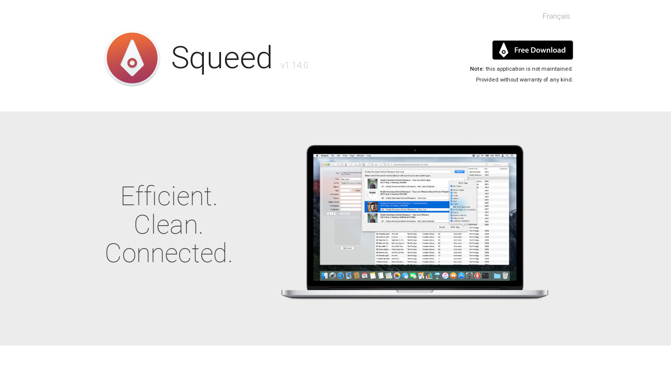 Squeed Landing page