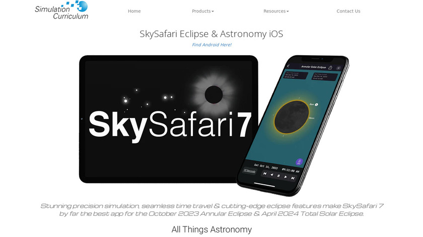 SkySafari Landing Page