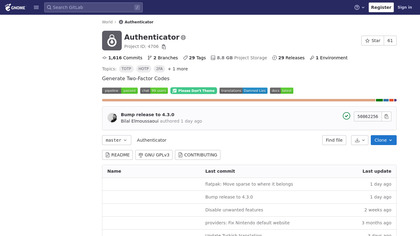 Gnome Authenticator image