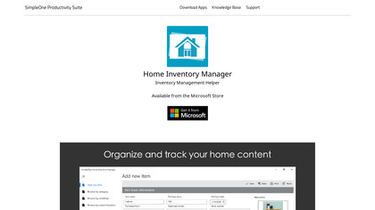 SimpleOne Home Inventory Manager image