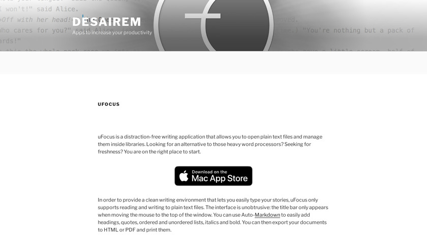 uFocus Landing Page