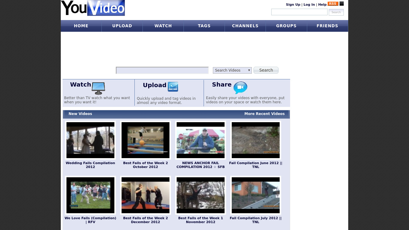 YouVideo Landing page
