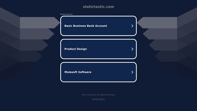 Statictastic Landing Page