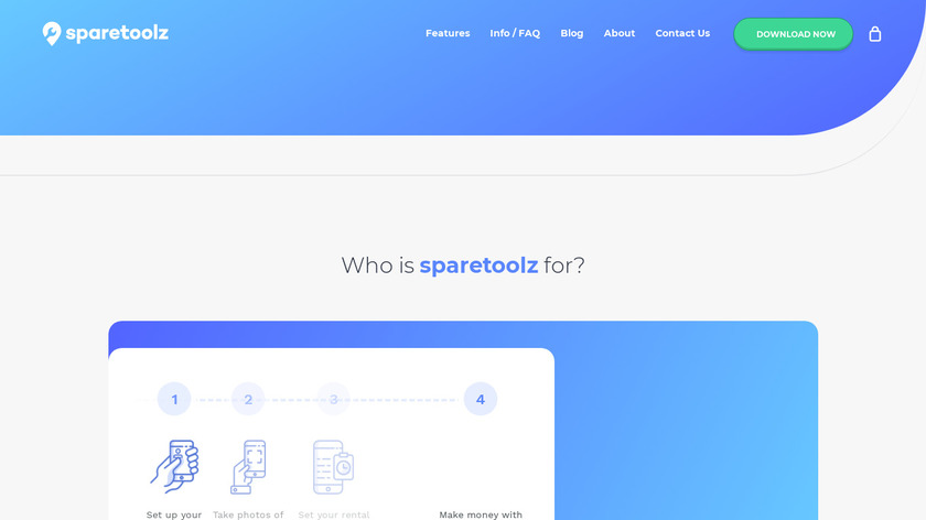 Sparetoolz Landing Page