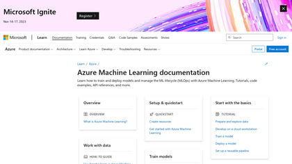 Microsoft Azure Machine Learning Workbench image