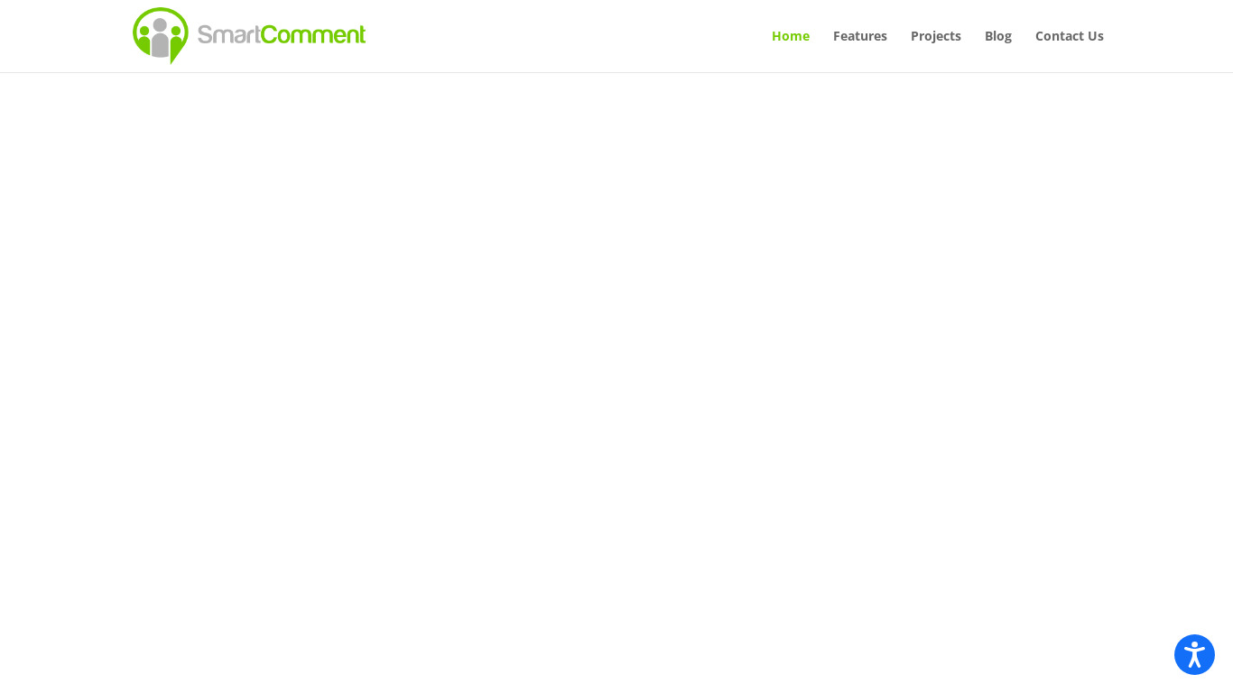 SmartComment Landing page