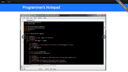Programmer's Notepad image