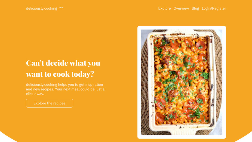 deliciously.cooking Landing Page