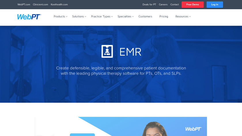 WebPT EMR Landing Page