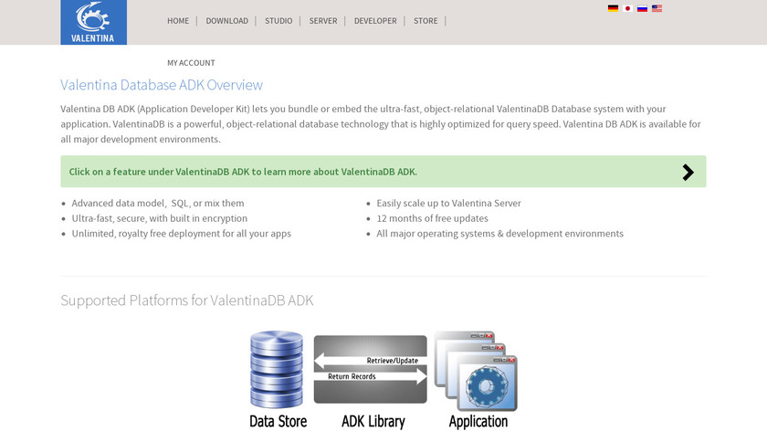 Valentina DB ADK Landing Page