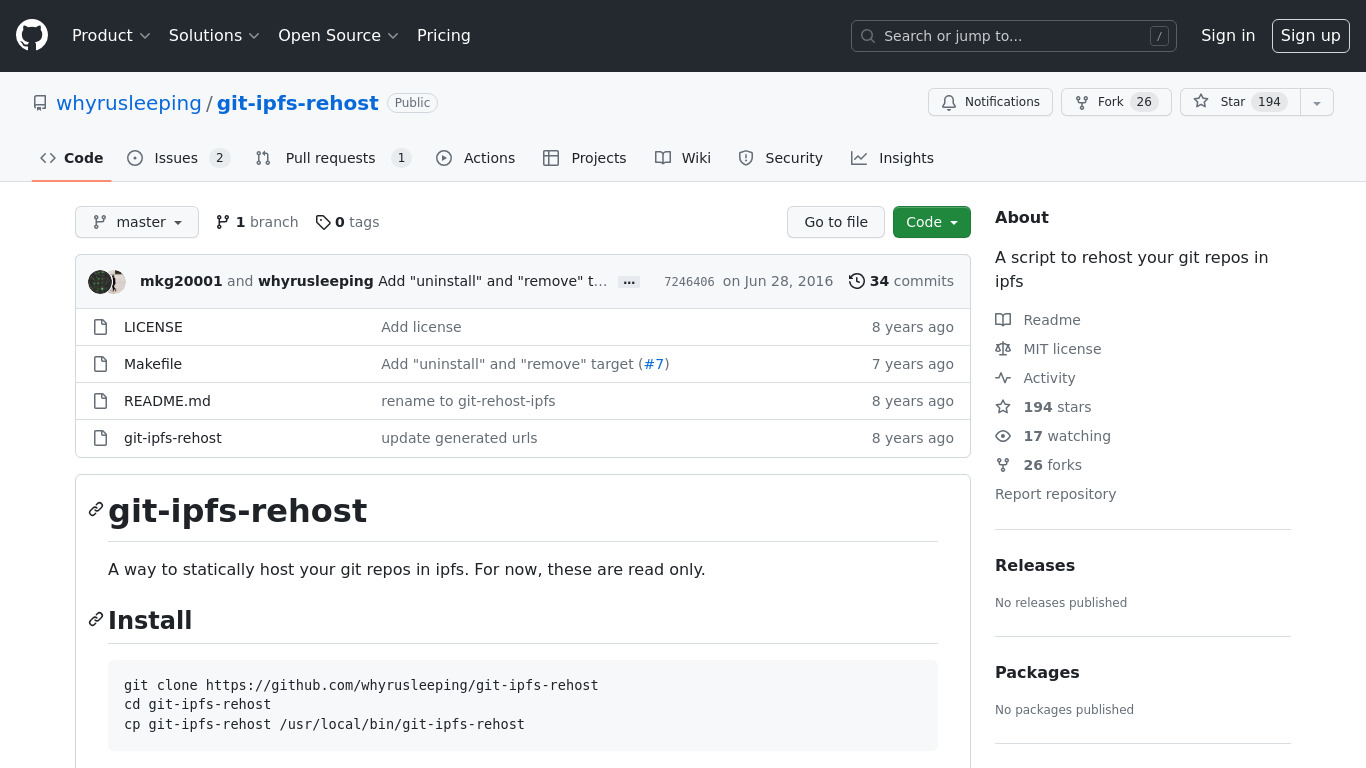 git-ipfs-rehost Landing page