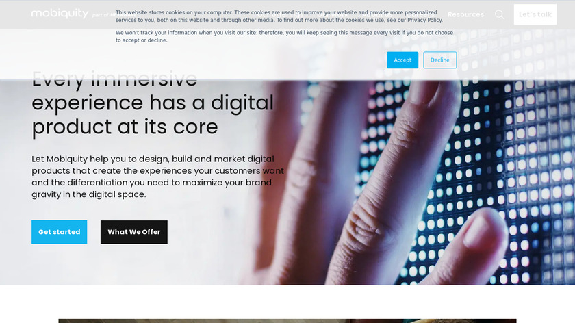 Mobiquity Landing Page