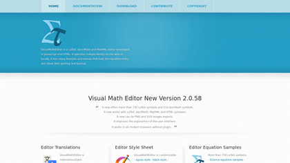 Visual Math Editor image