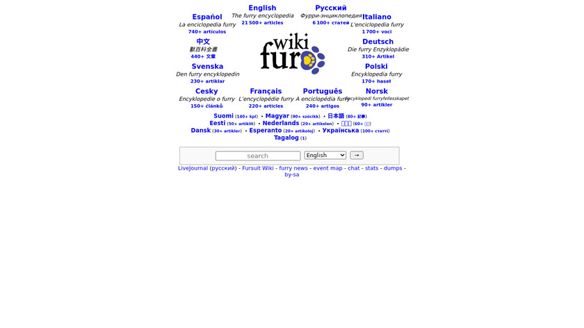 Wikifur Landing Page