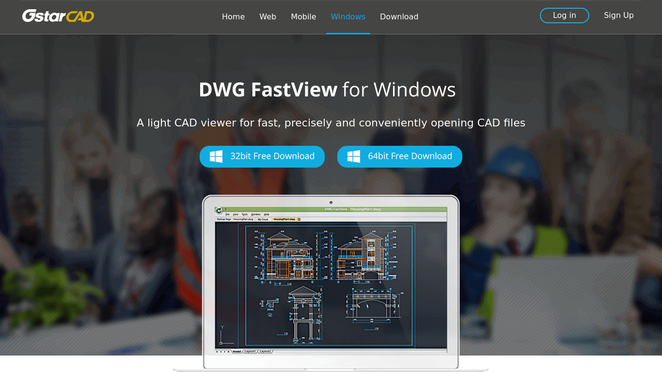 DWG FastView Landing page