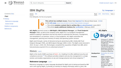 IBM BigFix image