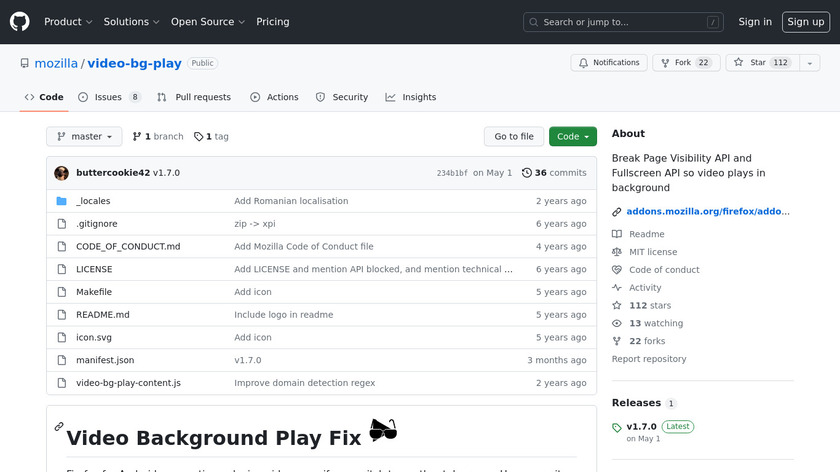 Video Background Play Fix Landing Page