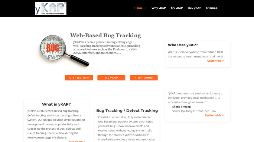 yKAP Landing Page