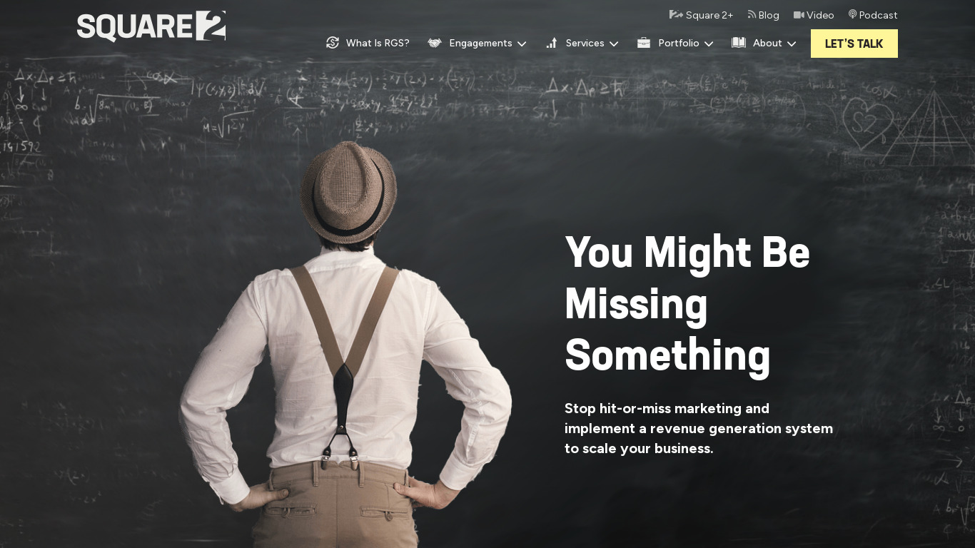 Square 2 Marketing Landing page