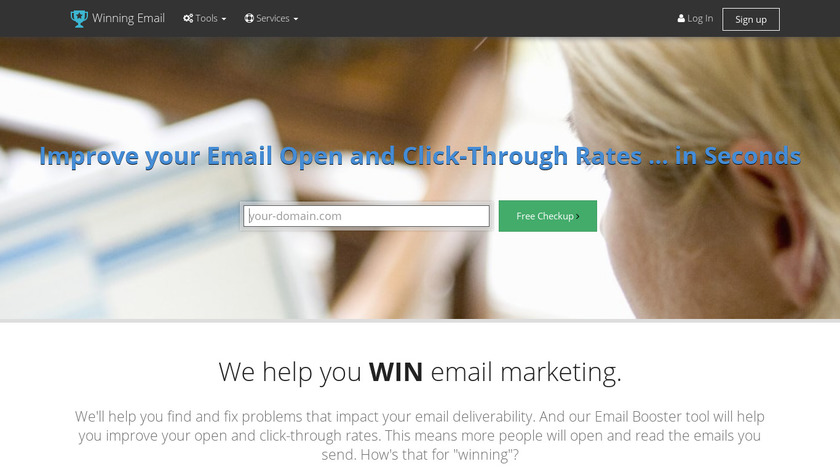 Winning.Email Landing Page