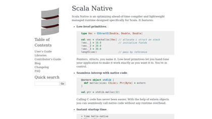 Scala Native screenshot