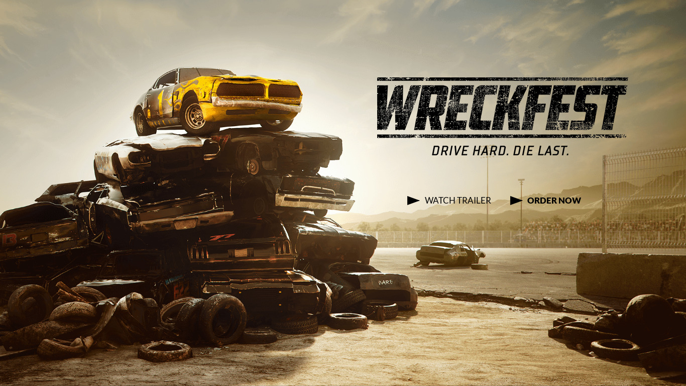 Wreckfest Landing page