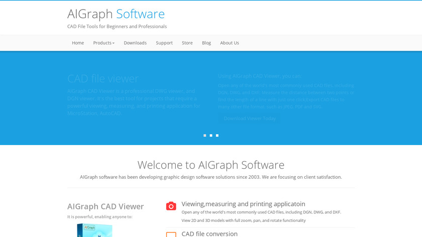 AIGraph CAD Viewer Landing Page