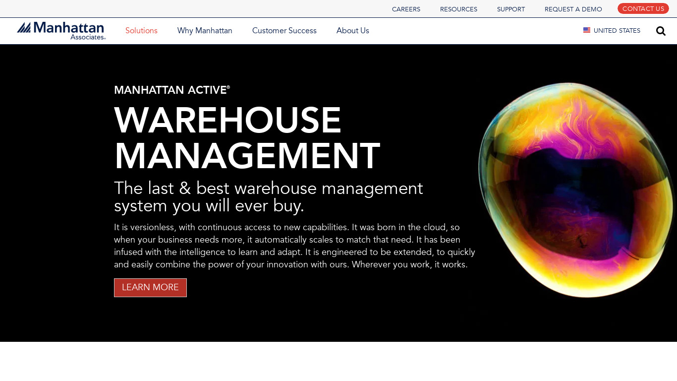 interactive.manh.com Manhattan Warehouse Management Landing page
