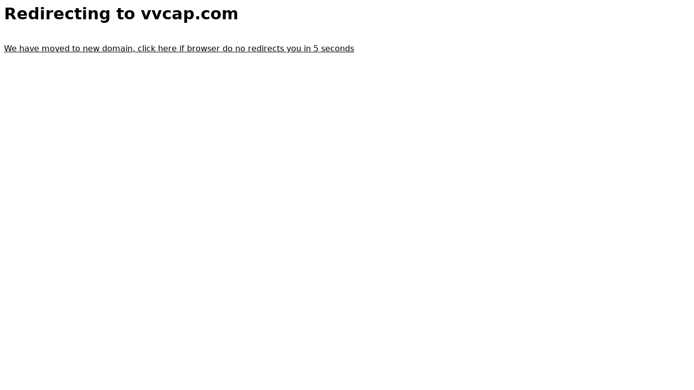 VVCap Landing page