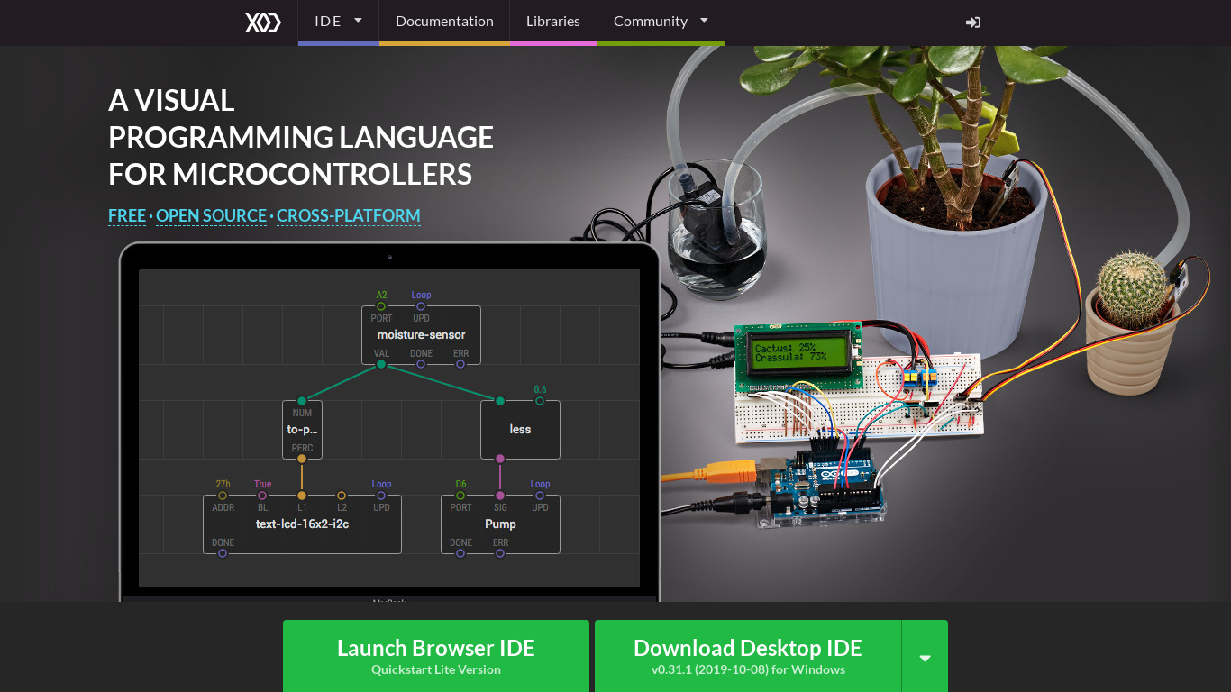 XOD Landing page