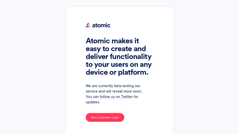 Atomic Free Landing Page