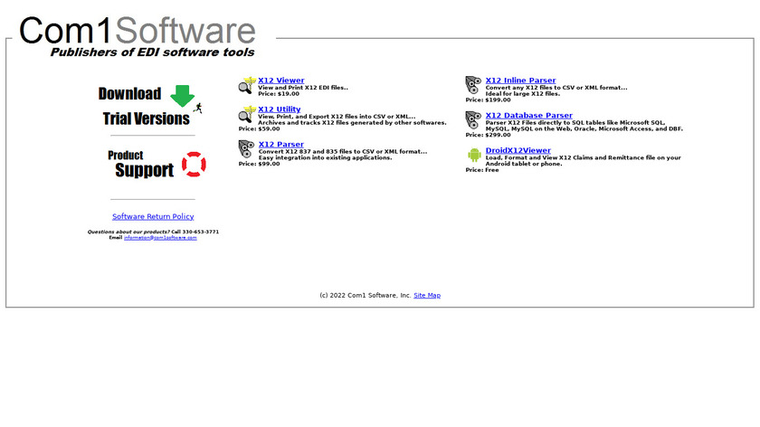 X12 Inline Parser Landing Page