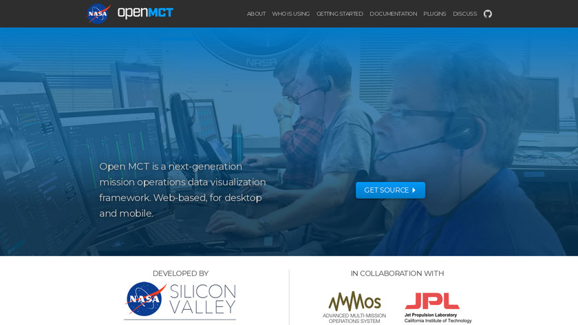 OpenMCT by NASA Landing Page
