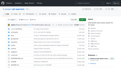 Git-appraise screenshot