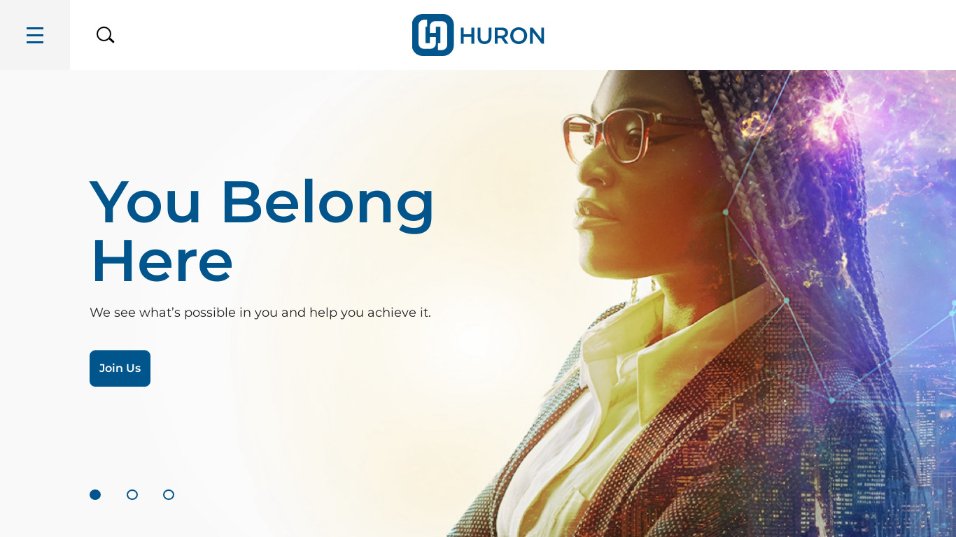 Huron Consulting Group Landing page