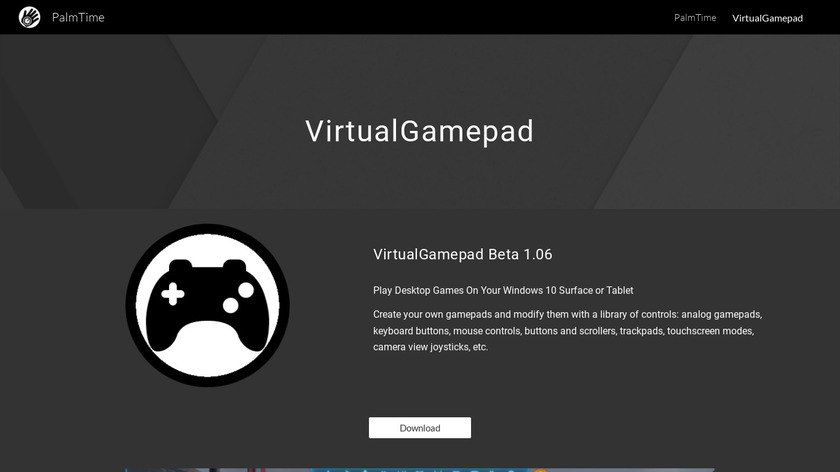 VirtualGamepad Landing Page