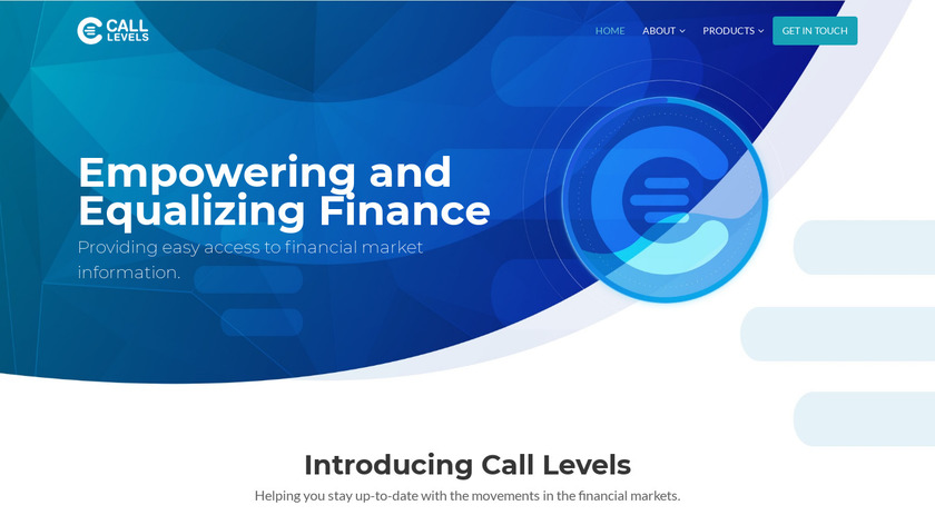 Call Levels Landing Page