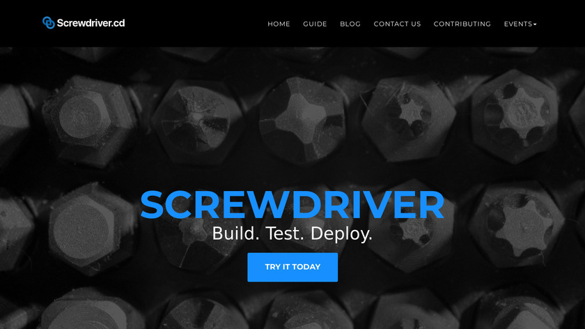 Screwdriver Landing Page