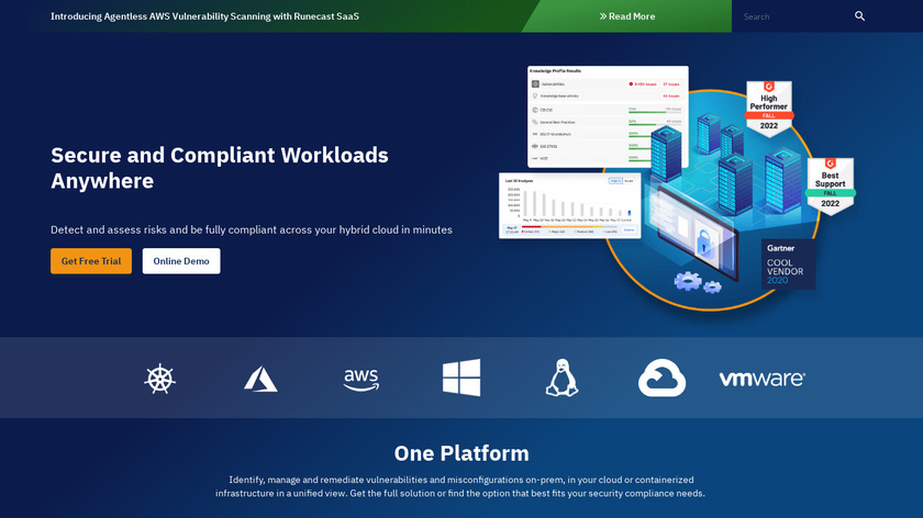 Runecast Analyzer Landing Page