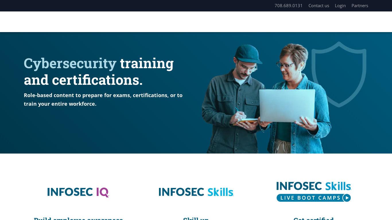 Infosec Institute Landing page
