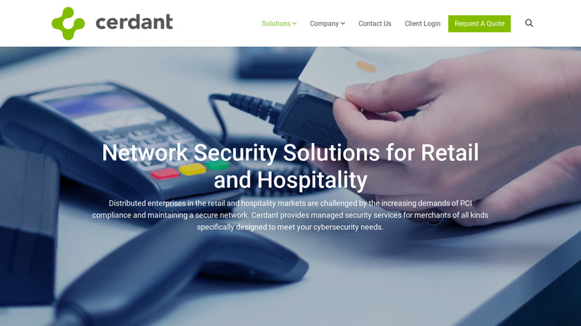 Retail Network Security Solutions Landing Page