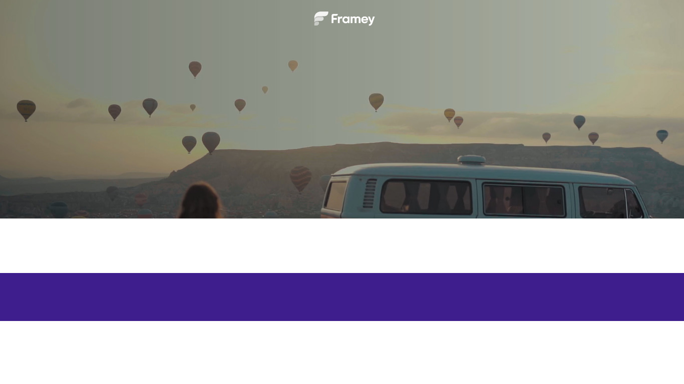Framey Landing page