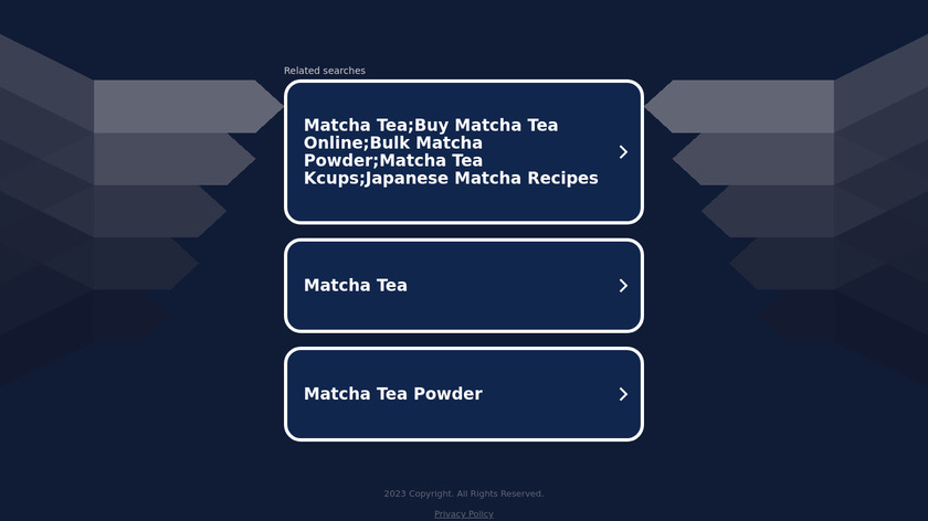 Hello Matcha Tea Landing Page