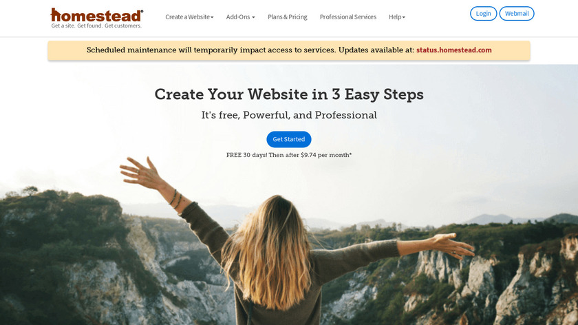 Homestead Landing Page