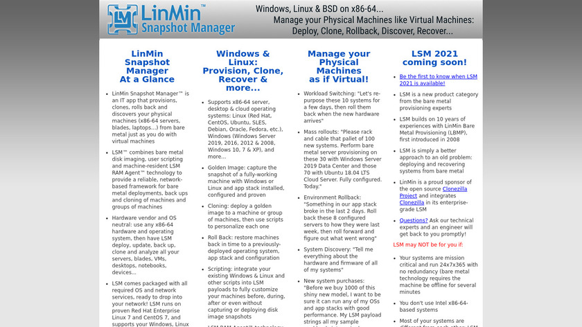 LinMin Landing Page