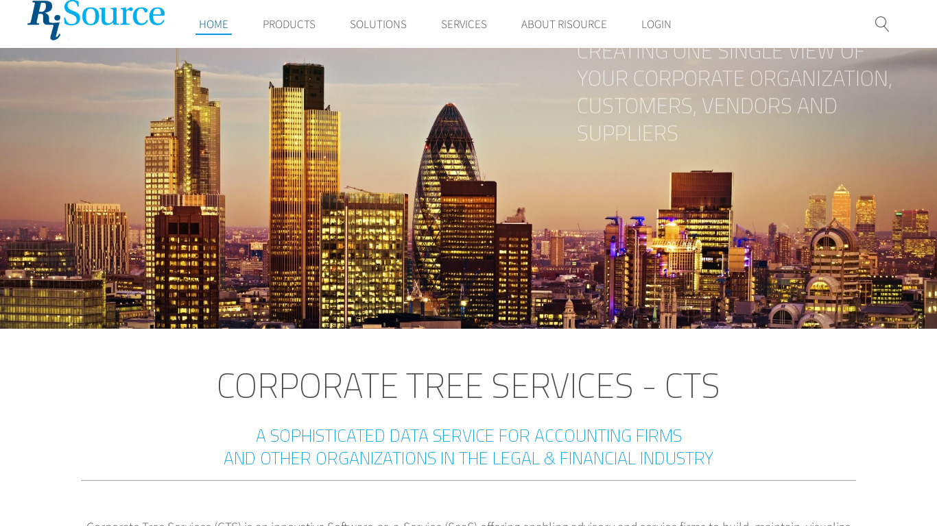 Corporate Tree Services Landing page