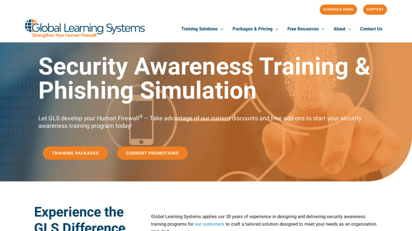 Global Learning Systems Landing Page
