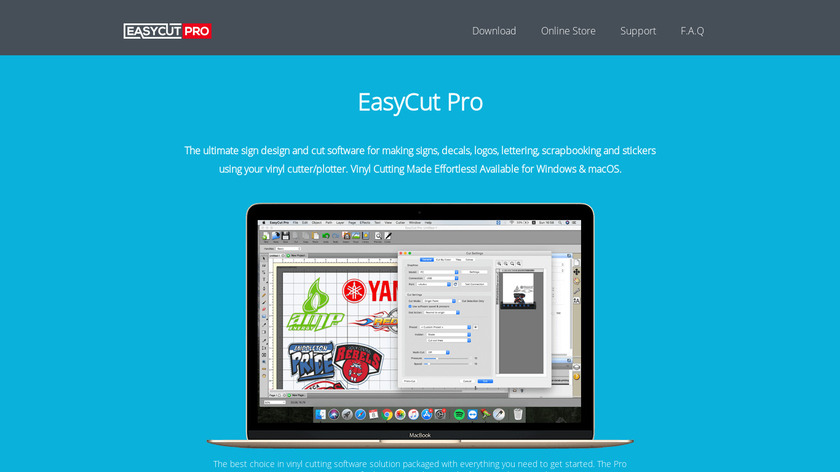 EasyCut Pro for Windows Landing Page