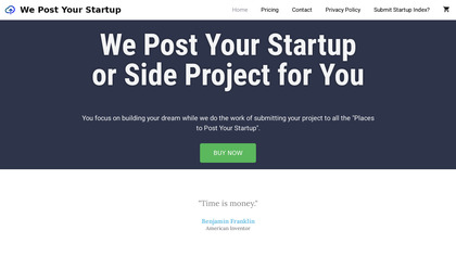 We Post Your Startup image