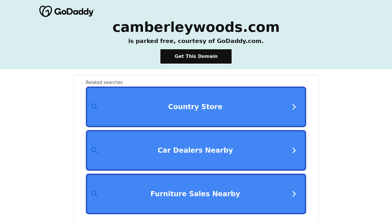 Camberley Woods Landing page